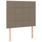 vidaXL Boxspringbett mit Matratze Taupe 100x200 cm Stoff vidaXL Boxspringbett mit Matratze Taupe 100x200 cm Stoff