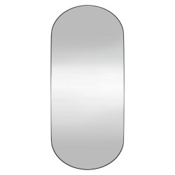 vidaXL Wandspiegel 30x70 cm Glas Oval