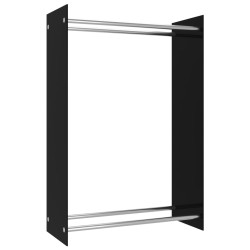 vidaXL Brennholzregal Schwarz 80 x 35 x 120 cm Glas