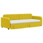 vidaXL Tagesbett Ausziehbar mit Schubladen Gelb 80x200 cm Samt vidaXL Tagesbett Ausziehbar mit Schubladen Gelb 80x200 cm Samt