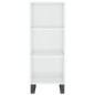 Highboard Hochglanz-Weiß 34,5x34x180 cm Holzwerkstoff Highboard Hochglanz-Weiß 34,5x34x180 cm Holzwerkstoff