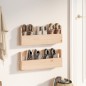 vidaXL Wand-Schuhregale 2 Stk. 59x9x23 cm Massivholz Kiefer vidaXL Wand-Schuhregale 2 Stk. 59x9x23 cm Massivholz Kiefer