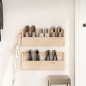 vidaXL Wand-Schuhregale 2 Stk. 59x9x23 cm Massivholz Kiefer vidaXL Wand-Schuhregale 2 Stk. 59x9x23 cm Massivholz Kiefer
