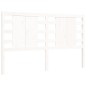 vidaXL Massivholzbett mit Kopfteil Weiß 160x200 cm vidaXL Massivholzbett mit Kopfteil Weiß 160x200 cm