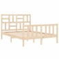 vidaXL Massivholzbett mit Kopfteil 140x190 cm vidaXL Massivholzbett mit Kopfteil 140x190 cm