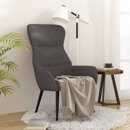 vidaXL Relaxsessel Dunkelgrau Stoff
