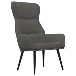 vidaXL Relaxsessel Dunkelgrau Stoff