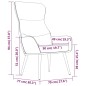 vidaXL Relaxsessel Dunkelgrau Stoff vidaXL Relaxsessel Dunkelgrau Stoff