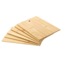 Excellent Houseware 7-tlg. Schneidebrett-Set mit Ständer Bambus
