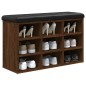 vidaXL Schuhbank Braun Eichen-Optik 82x32x50 cm Holzwerkstoff vidaXL Schuhbank Braun Eichen-Optik 82x32x50 cm Holzwerkstoff