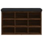 vidaXL Schuhbank Braun Eichen-Optik 82x32x50 cm Holzwerkstoff vidaXL Schuhbank Braun Eichen-Optik 82x32x50 cm Holzwerkstoff