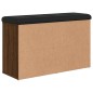 vidaXL Schuhbank Braun Eichen-Optik 82x32x50 cm Holzwerkstoff vidaXL Schuhbank Braun Eichen-Optik 82x32x50 cm Holzwerkstoff