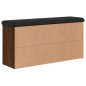 vidaXL Schuhbank Braun Eichen-Optik 102x32x50 cm Holzwerkstoff vidaXL Schuhbank Braun Eichen-Optik 102x32x50 cm Holzwerkstoff