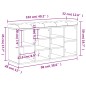 vidaXL Schuhbank Braun Eichen-Optik 102x32x50 cm Holzwerkstoff vidaXL Schuhbank Braun Eichen-Optik 102x32x50 cm Holzwerkstoff