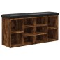 vidaXL Schuhbank Räuchereiche 102x32x50 cm Holzwerkstoff vidaXL Schuhbank Räuchereiche 102x32x50 cm Holzwerkstoff