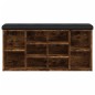 vidaXL Schuhbank Räuchereiche 102x32x50 cm Holzwerkstoff vidaXL Schuhbank Räuchereiche 102x32x50 cm Holzwerkstoff