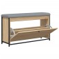 vidaXL Schuhbank mit Klappe Sonoma-Eiche 102x32x56 cm vidaXL Schuhbank mit Klappe Sonoma-Eiche 102x32x56 cm