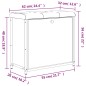 vidaXL Schuhbank mit Klappe Braun Eichen-Optik 62x32x56 cm vidaXL Schuhbank mit Klappe Braun Eichen-Optik 62x32x56 cm
