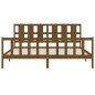 Bettgestell mit Kopfteil Honigbraun 180x200 cm Massivholz Bettgestell mit Kopfteil Honigbraun 180x200 cm Massivholz