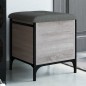 vidaXL Sitzbank mit Stauraum Grau Sonoma 42x42x45 cm Holzwerkstoff vidaXL Sitzbank mit Stauraum Grau Sonoma 42x42x45 cm Holzwerkstoff