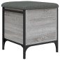 vidaXL Sitzbank mit Stauraum Grau Sonoma 42x42x45 cm Holzwerkstoff vidaXL Sitzbank mit Stauraum Grau Sonoma 42x42x45 cm Holzwerkstoff
