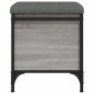 vidaXL Sitzbank mit Stauraum Grau Sonoma 42x42x45 cm Holzwerkstoff vidaXL Sitzbank mit Stauraum Grau Sonoma 42x42x45 cm Holzwerkstoff