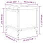 vidaXL Sitzbank mit Stauraum Grau Sonoma 42x42x45 cm Holzwerkstoff vidaXL Sitzbank mit Stauraum Grau Sonoma 42x42x45 cm Holzwerkstoff