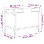 vidaXL Sitzbank mit Stauraum Grau Sonoma 62x42x45 cm Holzwerkstoff vidaXL Sitzbank mit Stauraum Grau Sonoma 62x42x45 cm Holzwerkstoff