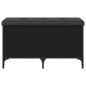 vidaXL Sitzbank mit Stauraum Schwarz 82x42x45 cm Holzwerkstoff vidaXL Sitzbank mit Stauraum Schwarz 82x42x45 cm Holzwerkstoff