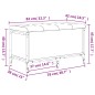 vidaXL Sitzbank mit Stauraum Schwarz 82x42x45 cm Holzwerkstoff vidaXL Sitzbank mit Stauraum Schwarz 82x42x45 cm Holzwerkstoff