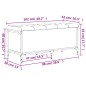 vidaXL Sitzbank mit Stauraum Räuchereiche 102x42x45 cm Holzwerkstoff vidaXL Sitzbank mit Stauraum Räuchereiche 102x42x45 cm Holzwerkstoff