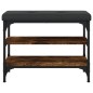 vidaXL Schuhbank Räuchereiche 62x32x47 cm Holzwerkstoff vidaXL Schuhbank Räuchereiche 62x32x47 cm Holzwerkstoff