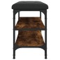 vidaXL Schuhbank Räuchereiche 62x32x47 cm Holzwerkstoff vidaXL Schuhbank Räuchereiche 62x32x47 cm Holzwerkstoff