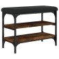 vidaXL Schuhbank Räuchereiche 62x32x47 cm Holzwerkstoff vidaXL Schuhbank Räuchereiche 62x32x47 cm Holzwerkstoff
