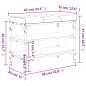 vidaXL Schuhbank Räuchereiche 62x32x47 cm Holzwerkstoff vidaXL Schuhbank Räuchereiche 62x32x47 cm Holzwerkstoff