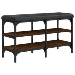 vidaXL Schuhbank Braun Eichen-Optik 82x32x47 cm Holzwerkstoff