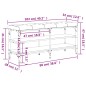 vidaXL Schuhbank Sonoma-Eiche 102x32x47 cm Holzwerkstoff vidaXL Schuhbank Sonoma-Eiche 102x32x47 cm Holzwerkstoff