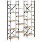 vidaXL Bücherregal Sonoma-Eiche 127,5x28,5x172,5 cm Holzwerkstoff vidaXL Bücherregal Sonoma-Eiche 127,5x28,5x172,5 cm Holzwerkstoff