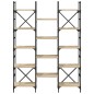 vidaXL Bücherregal Sonoma-Eiche 127,5x28,5x172,5 cm Holzwerkstoff vidaXL Bücherregal Sonoma-Eiche 127,5x28,5x172,5 cm Holzwerkstoff