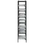 vidaXL Bücherregal Grau Sonoma 160x28,5x136,5 cm Holzwerkstoff vidaXL Bücherregal Grau Sonoma 160x28,5x136,5 cm Holzwerkstoff
