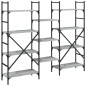 vidaXL Bücherregal Grau Sonoma 160x28,5x136,5 cm Holzwerkstoff vidaXL Bücherregal Grau Sonoma 160x28,5x136,5 cm Holzwerkstoff