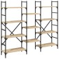 vidaXL Bücherregal Sonoma-Eiche 160x28,5x136,5 cm Holzwerkstoff vidaXL Bücherregal Sonoma-Eiche 160x28,5x136,5 cm Holzwerkstoff