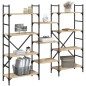vidaXL Bücherregal Sonoma-Eiche 160x28,5x136,5 cm Holzwerkstoff vidaXL Bücherregal Sonoma-Eiche 160x28,5x136,5 cm Holzwerkstoff