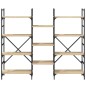 vidaXL Bücherregal Sonoma-Eiche 160x28,5x136,5 cm Holzwerkstoff vidaXL Bücherregal Sonoma-Eiche 160x28,5x136,5 cm Holzwerkstoff