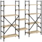 vidaXL Bücherregal Sonoma-Eiche 160x28,5x136,5 cm Holzwerkstoff vidaXL Bücherregal Sonoma-Eiche 160x28,5x136,5 cm Holzwerkstoff