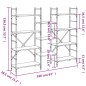 vidaXL Bücherregal Sonoma-Eiche 160x28,5x136,5 cm Holzwerkstoff vidaXL Bücherregal Sonoma-Eiche 160x28,5x136,5 cm Holzwerkstoff