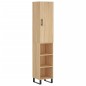 Highboard Sonoma-Eiche 34,5x34x180 cm Holzwerkstoff