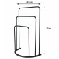Bathroom Solutions Handtuchständer 49,5x75 cm Metall Schwarz Bathroom Solutions Handtuchständer 49,5x75 cm Metall Schwarz