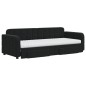 vidaXL Tagesbett Ausziehbar mit Schubladen Schwarz 80x200 cm Samt vidaXL Tagesbett Ausziehbar mit Schubladen Schwarz 80x200 cm Samt