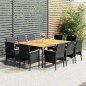 vidaXL 11-tlg. Garten-Essgruppe Poly Rattan Grau vidaXL 11-tlg. Garten-Essgruppe Poly Rattan Grau